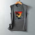 thumbnail image 4 of DailyTrove Women's Rainbow Graphic Sleeveless Tank - Casual V-Neck Top, Colorful for Pride & Celebrations, 4 of 4