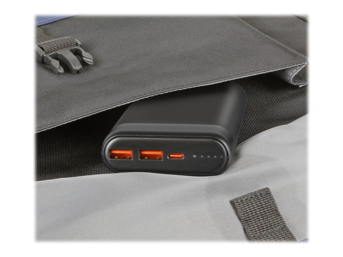 Aluratek APBQ20F - 65W Fast Charge 20,000 mAh , QC 3.0 - 3 outputs 2 x USB, 1 x USB-C PD Power Bank