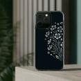 thumbnail image 3 of DistinctInk Hybrid (Acrylic / TPU) Clear Slim Fit Case for Apple iPhone 12 Pro MAX (6.7" Screen) - Title: "Elegant Blooms: Minimalistic Spring Flower Illustration", 3 of 8