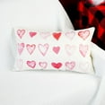 thumbnail image 3 of Valentine''s Day Pillow Cover 12x20 Red Pink Heart Watercolor Decoration Valentine Lumbar Throw Cushion Case for Bedroom Sofa Couch Home Decor, 3 of 6