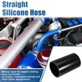 thumbnail image 2 of Unique Bargains 3.25" ID 6" Length 4-Ply Reinforced High Temp Straight Coupler Silicone Reducer Hose Black for Car, 2 of 6
