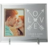 Personalized Love Arrows Glass Keepsake Frame