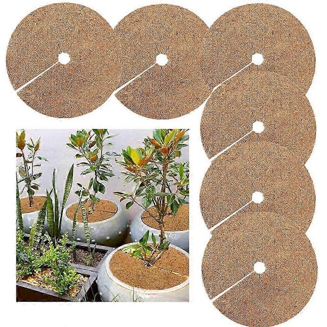 6pcs Coconut Slice Pot Cover Plant Protection Winter Protection, 30cm