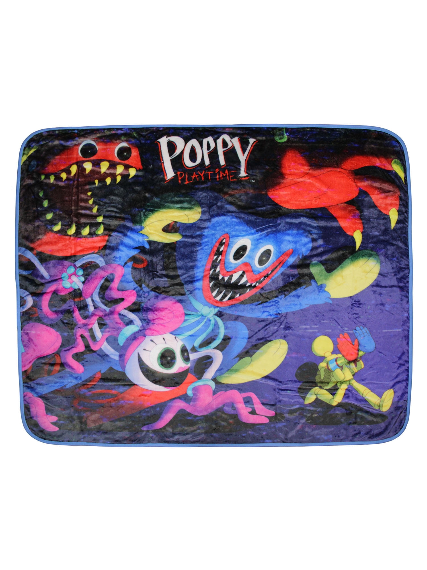 Poppy Playtime Huggy Ultra-Soft Couch Lap Plush Fleece Throw Blanket 50" X 60"