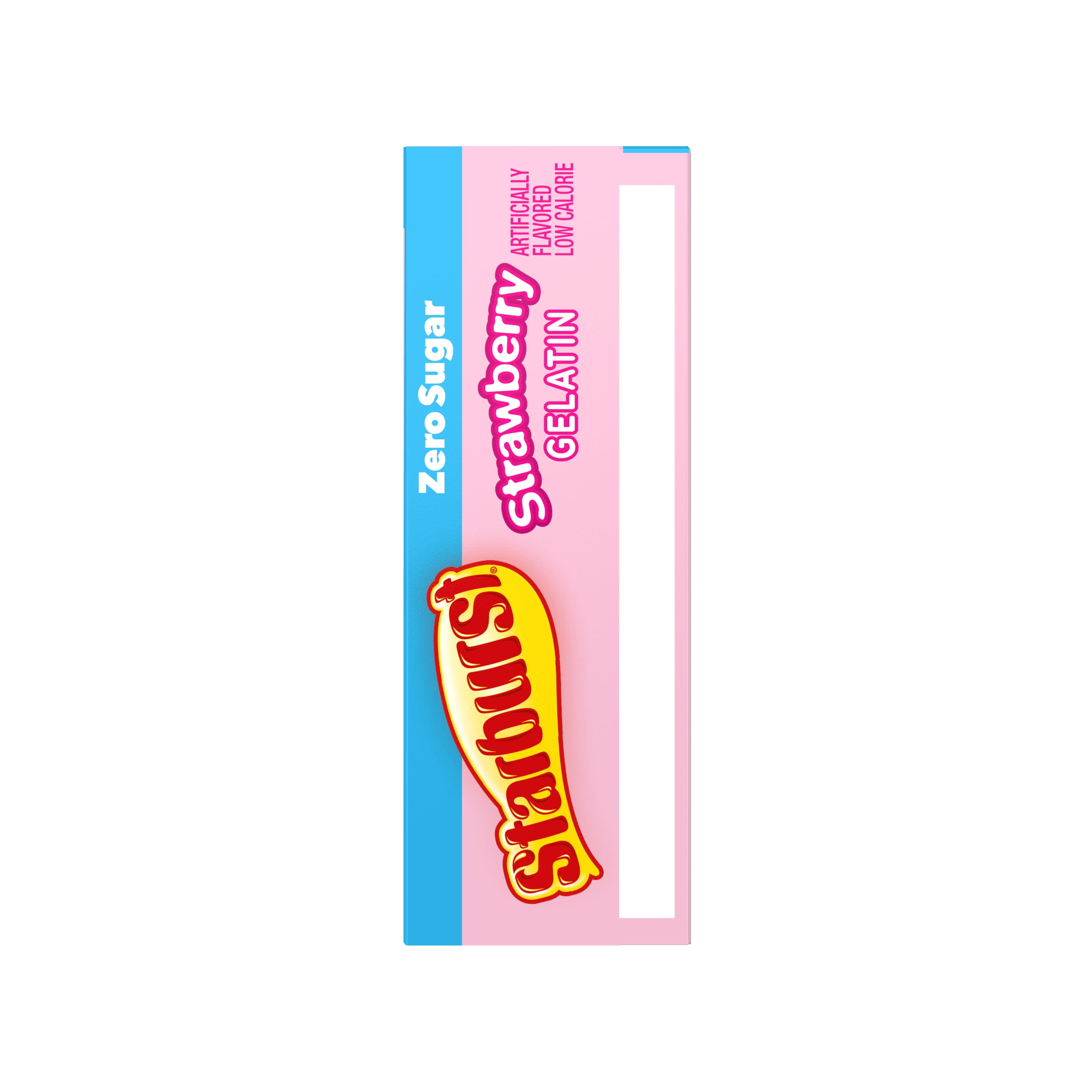 (6 pack) Starburst Sugar-Free All Pink Strawberry Gelatin Mix, 8 Servings, 0.69 oz Cardboard Box