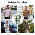 thumbnail image 6 of Yiaed Green White Lumberjack PlaidPrint Men's Short Sleeve Polo Shirt,Golf Polo for Men Three-Button Golf Shirt Athletic Casual Collared T-Shirt- 3X-Large, 6 of 7