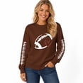 thumbnail image 5 of Game Day Shirts Women, 2026 Football Mom Sweatshirts Fall Cute Trendy Graphic Pullover Long Sleeve Gameday Outfits,2XL, 5 of 6
