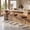 Brown, variant on Daluvenix Natural Rattan Bar Stools Set of 2 with Cane Back, Mid Century Modern Kitchen Counter Height BarStools, Dining Room Upholstery Boho Microvelvet Seat Bar Chairs