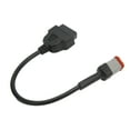 thumbnail image 3 of OBD2 Diagnostic Adapter, Durable OBDII 6 Pin Scanner Cable Flexible Safe Riding ABS Plastic  For Motorcycle, 3 of 8