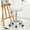 White, variant on Primy Adjustable Rolling Stool with Wheels, PU Leather Small Office Chair with Foot Rest,Versatile Adjustable Swivel Stool for Tattoo Massage Salon Spa Teach Medical Facial Office Home Work Kitchen