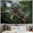 thumbnail image 2 of Orinice Owl Pine Tree Branch Forest Tapestry Wall Hanging Unique Style Graphic Tapestries Home Wall Decor Art for Living Room Bedroom Apartment Dorm Farmhouse, 4 Sizes Available 40x60inch, 2 of 6