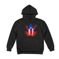 thumbnail image 3 of Coqui Puerto Rico Taino Plain Men's Fleece Hoodie Long Sleeve Casual Pullover Hooded Sweatshirt Fashion Drawstring Pullover Hoodie with Pocket Medium, 3 of 5