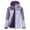 Purple, variant on Women's Rain Jacket Lightweight Waterproof Outerwear with Hood Windbreaker Outdoor Softshell Jacket