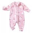 thumbnail image 1 of A Recién Nacido Camisones Niños Pijama Franela Cálido Bebé, 1 of 5