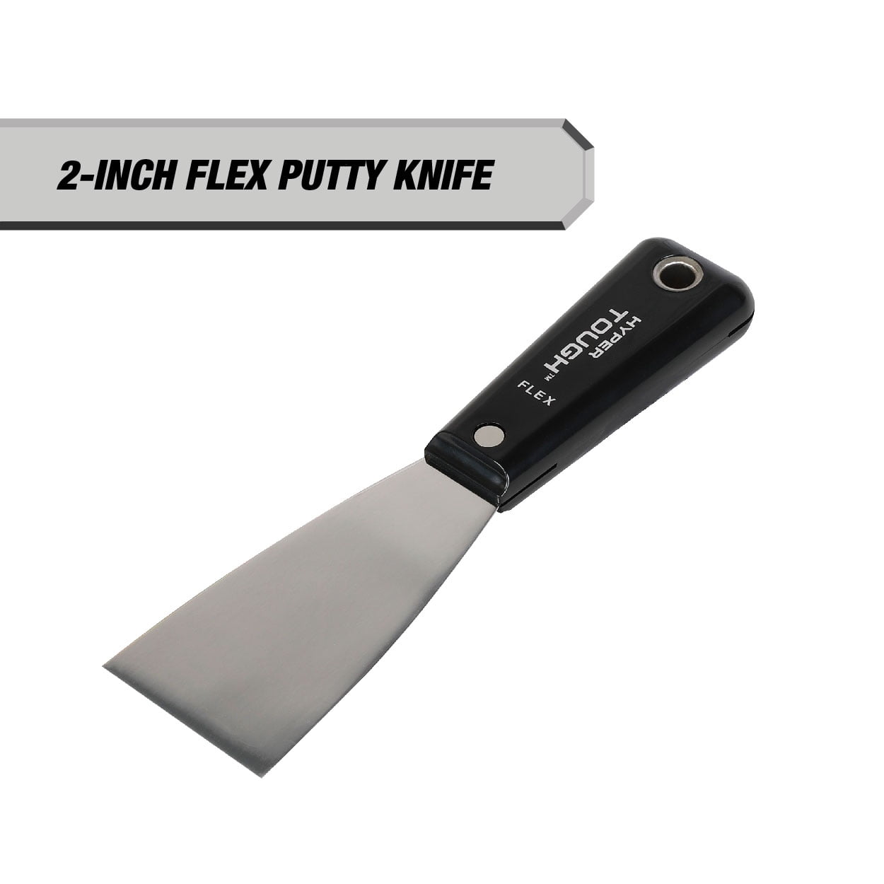 Hyper Tough 6-Inch Flex Putty Knife Stainless Steel Flexible Blade