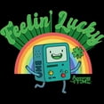 thumbnail image 2 of Boy's Adventure Time Feelin' Lucky BMO  Graphic Tee Black X Large, 2 of 5