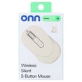 thumbnail image 6 of Onn Silent Wireless 5-Button Mouse with 1600 DPI and USB Nano Receiver, Vanilla Dream, 6 of 8