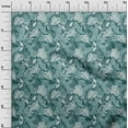 thumbnail image 3 of oneOone Polyester Spandex Teal Green Fabric Tropical Sewing Fabric By The Yard Printed Diy Clothing Sewing Supplies 56 Inch Wide, 3 of 4