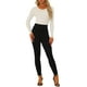 thumbnail image 2 of FALDAS CURVAS Leggings de Ante Sintético para Mujeres, Cintura Alta, Pantalones Ajustados, XL Negro, 2 of 6