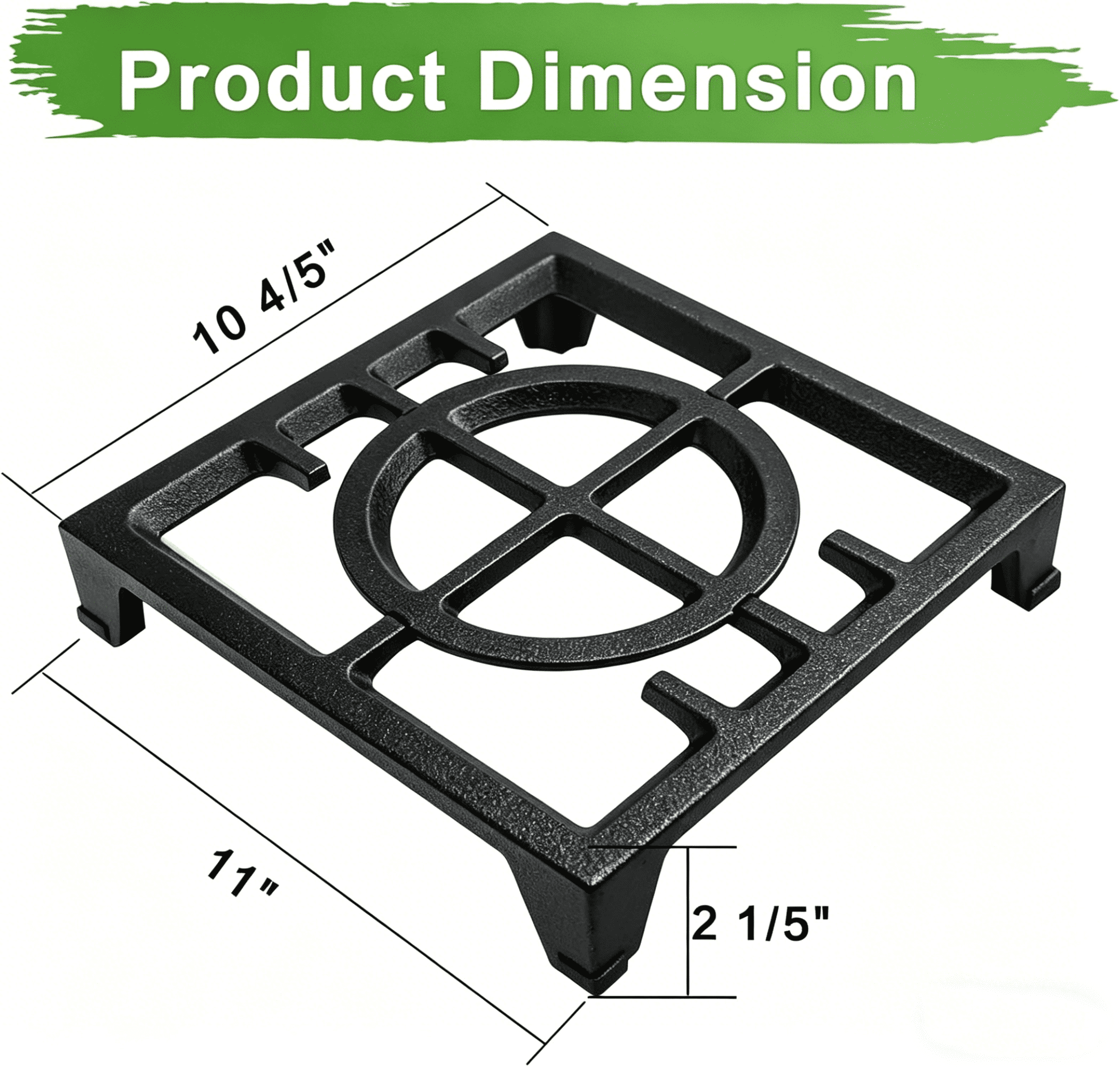 W11380124-2 Pcs  Burner Grate Replacement for Whirlpool KitchenAid Gas Range Cast Iron 2 Pcs