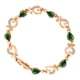 thumbnail image 5 of Pulsera de oro Retro para mujer con incrustaciones de flores huecas con regalos Verde Zulema Pulsera de moda para mujer, 5 of 8