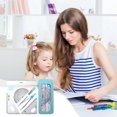 thumbnail image 1 of Feltree Math Geometry Kit 7-Piece Student Supplies Set with Shatterproof Storage Box Including Ruler, Protractor, Eraser, Lead Leads, Pencils for Drawing, 1 of 8