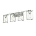 thumbnail image 2 of Hunter - Astwood 4-light Brushed Nickel, Medium Size Vanity Light, Dimmable, Caged Style, for Bedrooms, Dining, Living Rooms - 48010, 2 of 8
