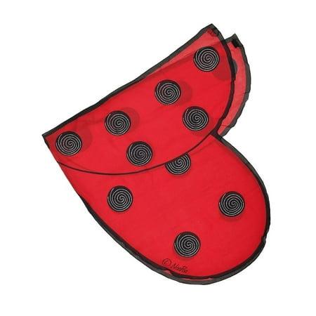Ladybird Ladybug Wings, Perfect for dress-up, play and dance (Ages 3 years and up). Ladybug pattern, red with black polka dots By Douglas
