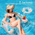 thumbnail image 4 of 【2 Pack】 Adult Inflatable Pool Floats Chair, Water Leisure Inflatable Floating Chair,Drink Holder, Ergonomic Headrest,Pool Floaties for Adults Swimming Pool Party, Summer Water Fun, 4 of 5