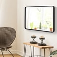 thumbnail image 4 of Espejo de Baño de Pared Costway Marco de Metal Rectangular Redondeado 76,5 x 56,5 cm, 4 of 8