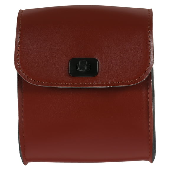 Himition Handlebar Bag Synthetic Leather Bike Pannier Motorcycle Saddlebag Hanging Bag Pouch (Coffee)