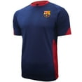 thumbnail image 1 of Icon Sports Mens FC Barcelona UEFA Champions Soccer League Color Logo Short Sleeve Raglan Jersey Inspired Game Day Shirts, 1 of 2