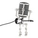 thumbnail image 1 of Microphone Robot Table Lamp, Holding Guitare Night Light, Black, 1 of 5