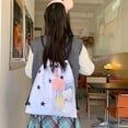 thumbnail image 2 of Itabag Backpacks Lovely Pin Display Drawstring Backpacks with Inserts Itabag Backpacks Daypack Travel Bag for Women Men, 2 of 20
