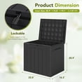 thumbnail image 6 of Homall 2PCS 31 Gallon Outdoor Deck Box In Resin with Seat, 6 of 7