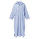 thumbnail image 3 of Vestido De Manga Enrollable Camisa holgada a rayas Vestido maxi Cárdigan informal con botones Vestido de viaje diario (Azul 5XL) Cgtredaw Azul 5Xl para Mujer, 3 of 8
