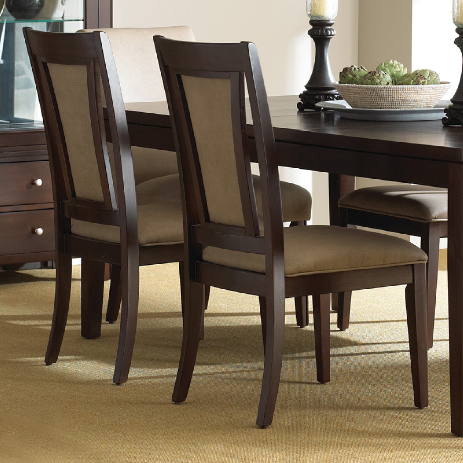 Steve Silver Wilson Side Dining Chairs, Merlot Dining Room Chairs