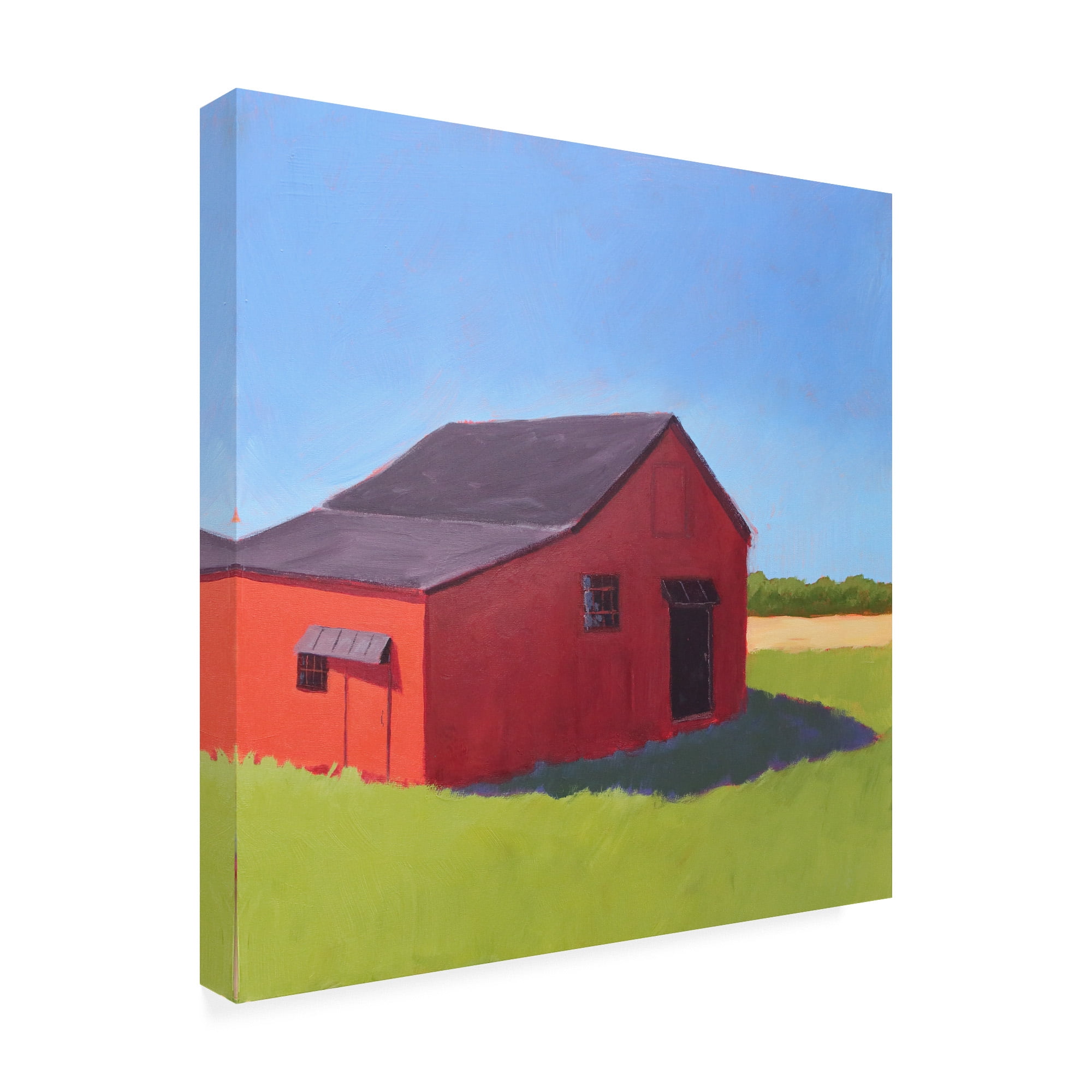 Trademark Fine Art 'Primary Barns V' Canvas Art by Carol Young