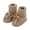 Khaki, variant on KINDXX Baby Booties First Walkers Cozy Shoes Warm Knit Soft Booties for Toddler Boy Girl