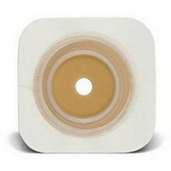 Sur-Fit Natura Durahesive Skin Barrier Up to 3/4'' Cut-to-Fit, 1-1/4'' Flange, Tape Collar 4-1/2'' x 4-1/2'', Box of 10