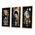 thumbnail image 3 of Designart "Geometry of Consciousness Contemporary Art I" Modern Geometric Framed Wall Art Set Of 3 - Gold Abstract Geometric Frame Gallery Wall Set For Home Decor, 3 of 6