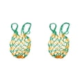 thumbnail image 1 of Advancent Bolsa de malla para pelota de baloncesto, soporte para bolsa de red de almacenamiento de malla, verde y amarillo Verde amarillo 2piezas, 1 of 6