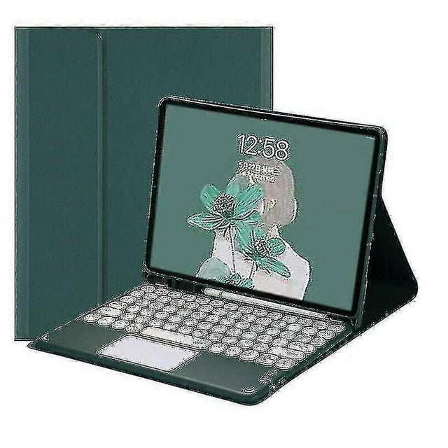 Clavier Bluetooth avec Support Étui Couverture compatible Ipad Air 4 10,9 Pouces Haute Qualité Cadeau