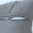 thumbnail image 4 of Laddha Home Designs Handwoven Color Block Cotton Lumbar Pillow Cover - 36" - Gray and White, 4 of 9
