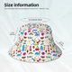 thumbnail image 3 of Fotbe Summer Sombrero Tipo Pescador con Estampado – Sombrero de Sol de Algodón de Moda para Playa, Golf, Pesca, 3 of 6