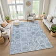 thumbnail image 7 of Addison Rugs Mayfield Premium Machine Washable Transitional Damask Blue Rectangle Rug, 10' x 14', 7 of 7