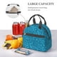 thumbnail image 5 of Fotbe Blue Glitter Bolsa de Almuerzo con Estampado, Lonchera Aislada, Contenedores de Comida Reutilizables Tipo Cooler a Prueba de Fugas, 5 of 7