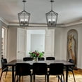 thumbnail image 6 of 6-Light Matte Black Pendant Lighting Kitchen Island Ceiling Mount Light Fixture with 36 inch Hanging Chain, 6 of 8