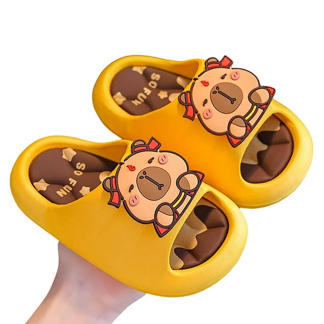 SgJHXb Summer Children Sandals And Slippers For Girls Wearing Thick Bottomed Cartoon Breathable And Non Slip Baby Slippers Sizes 10 Little Kid(3-4 Years)
