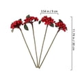 thumbnail image 5 of Gymnture christmas 5pcs Red Berry Stems for Christmas Tree and Home Decor, 5 of 10